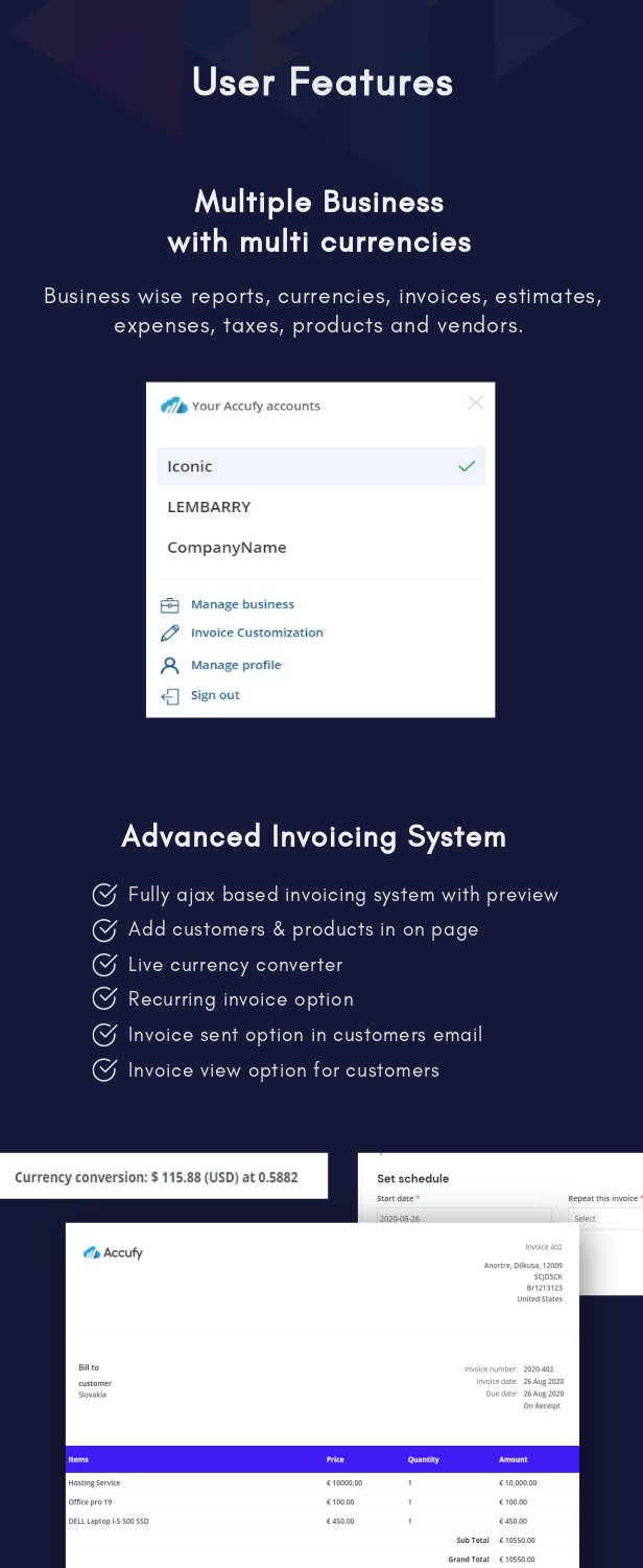Accufy - SaaS Business, Invoicing & Accounting Software